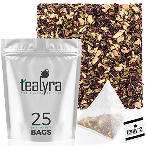 Tealyra - Flat Belly Detox - 25 Bags - Fennel - Peppermint - Hib