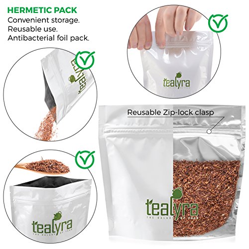 Tealyra - Pure Rooibos Red Herbal Tea - African Red Bush Loose L