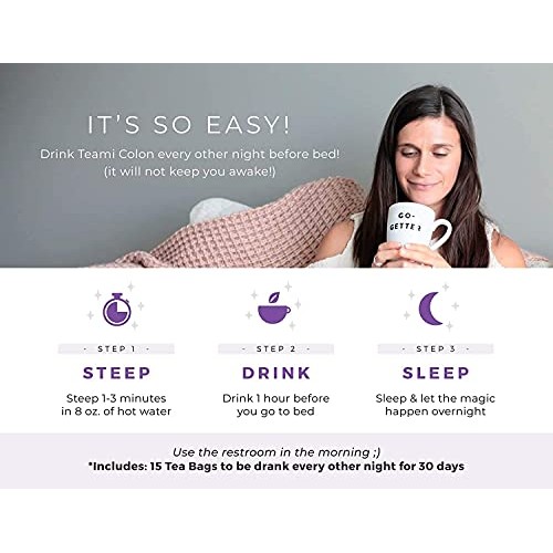 Teami Colon Cleanse Detox Tea - 15 Tea Bags, 30 Day Supply