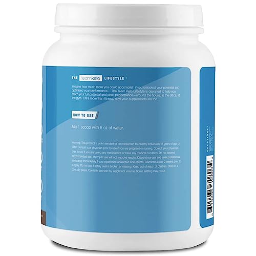 Team Keto meal Replacement Shake Salted Caramel, 20 Servings P...