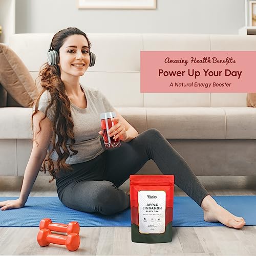 Teaniru, Apple Cinnamon Tea - 25 Pyramid Tea Bag | Energy Tea, N...