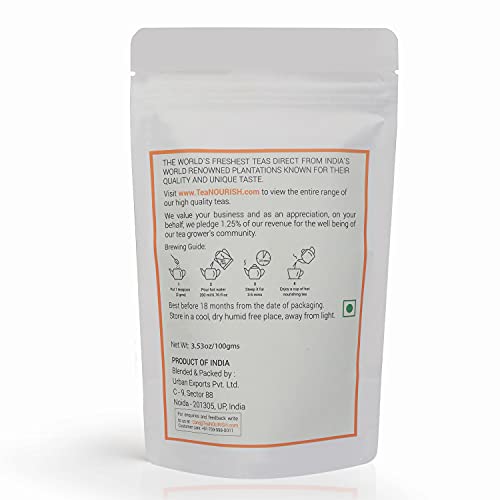 TeaNOURISH Turmeric Moringa Herbal Tea | Blend of Indias Superf...