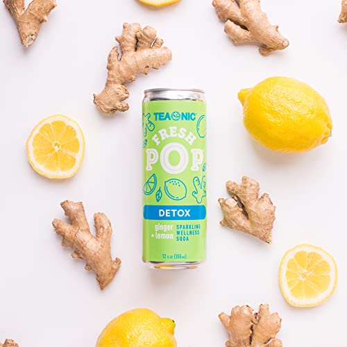 TEAONIC Fresh Pop Detox Soda With Dandelion Leaf, Lemon, Ginger ...