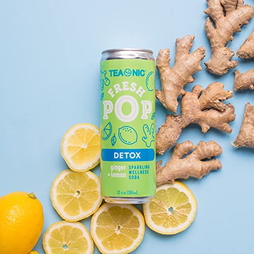 TEAONIC Fresh Pop Detox Soda With Dandelion Leaf, Lemon, Ginger ...