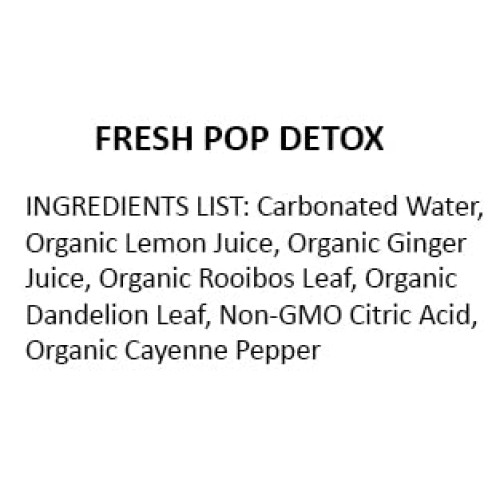 TEAONIC Fresh Pop Detox Soda With Dandelion Leaf, Lemon, Ginger ...