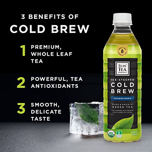 Teas Tea Organic Cold Brew Unsweetened Green Tea Pack Of 12 O