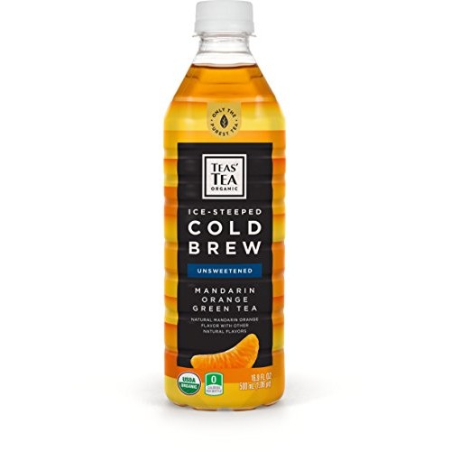 Teas Tea Organic Cold Brew Green Tea Mandarin Orange 16.9 Ounce