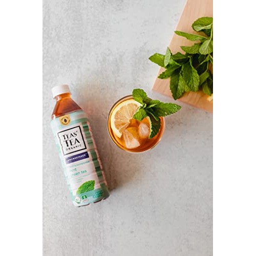 Teas Tea Unsweetened Mint Green Tea 16.9 Ounce Pack of 12 Org...