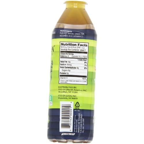 Teas Tea Unsweetened Pure Green Tea 16.9 Ounce Pack Of 12 Org