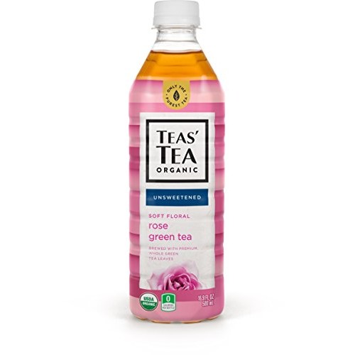 Teas Tea Unsweetened Rose Green Tea 16.9 Ounce Pack Of 12 Org