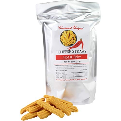 Southern Gourmet Cheese Straws, Hot And Spicy Cheddar, 2 Pounds