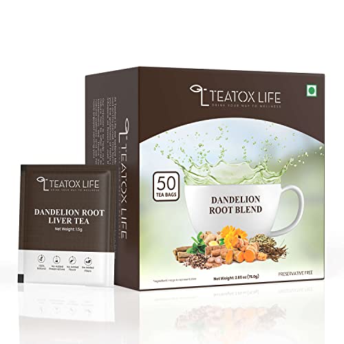 Dandelion Root Tea for Liver Cleanse 50 Tea Bags with Milk Thi...