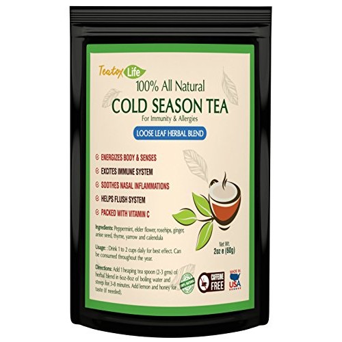 Elderberry Tea With Calendula, Yarrow, Rosehip, Thyme, Peppermin