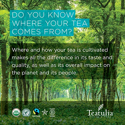 Teatulia Organic Lemongrass Tea + Bay Leaf Herbal Blend, 50 Corn