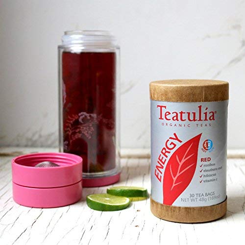 Teatulia Power Pack - 2 Energy Tea Canisters 60 Tea Bags Total
