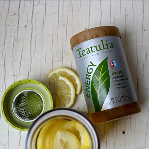 Teatulia Power Pack - 2 Energy Tea Canisters 60 Tea Bags Total