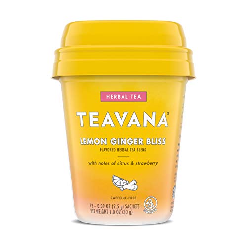 Teavana Lemon Ginger Bliss, Herbal Tea With Citrus & Strawberry,...