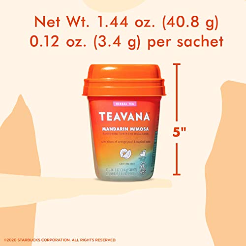 Teavana Mandarin Mimosa, Herbal Tea With Orange Peel & Tropical ...