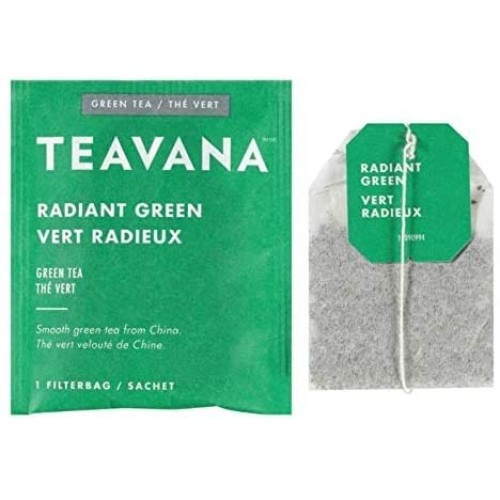 Teavana Radiant Green Tea, 0.07 Oz, Box of 24 Tea Bags