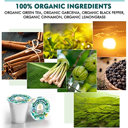 TEAVITY Organic Shape Slimmer Tea Pods with Garcinia Cambogia | ...
