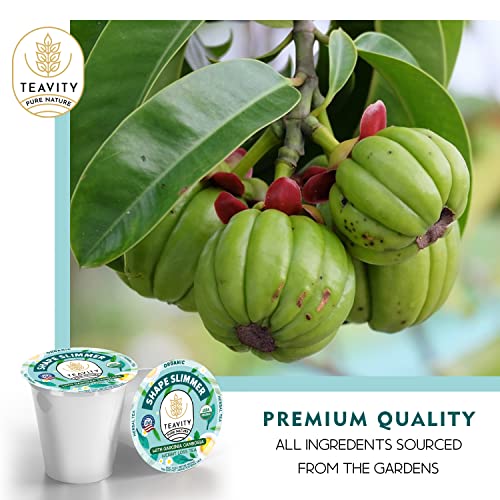 TEAVITY Organic Shape Slimmer Tea Pods with Garcinia Cambogia | ...