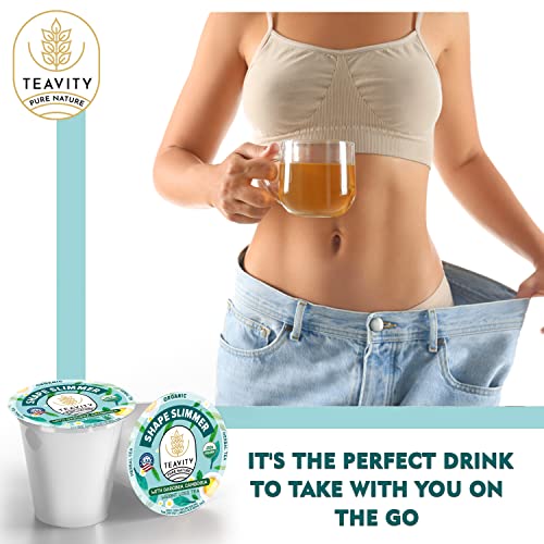 TEAVITY Organic Shape Slimmer Tea Pods with Garcinia Cambogia | ...