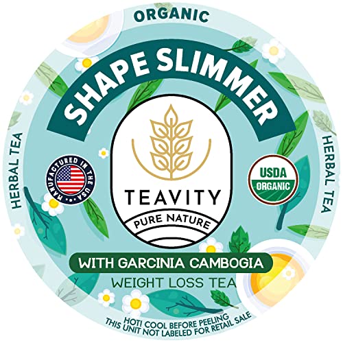 TEAVITY Organic Shape Slimmer Tea Pods with Garcinia Cambogia | ...