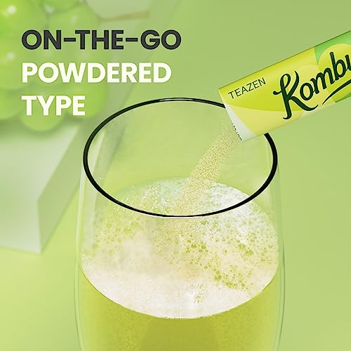 Teazen Kombucha Tea, Zero Sugar, Sparkling Fermented Powdered Mi...