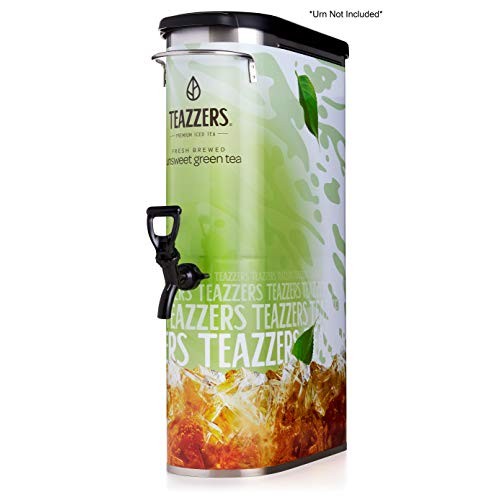 Teazzers Premium All-Natural Green Tea Bags, Large 1-Gallon Iced...