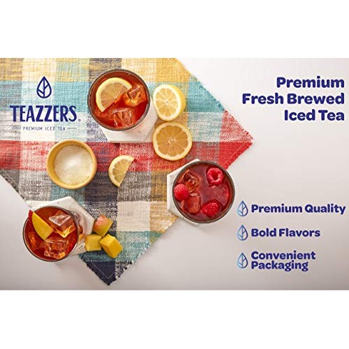 Teazzers Premium Green Pineapple Papaya Tea Bags, Large 1-Gallon