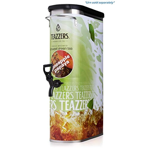Teazzers Premium Green Pineapple Papaya Tea Bags, Large 1-Gallon