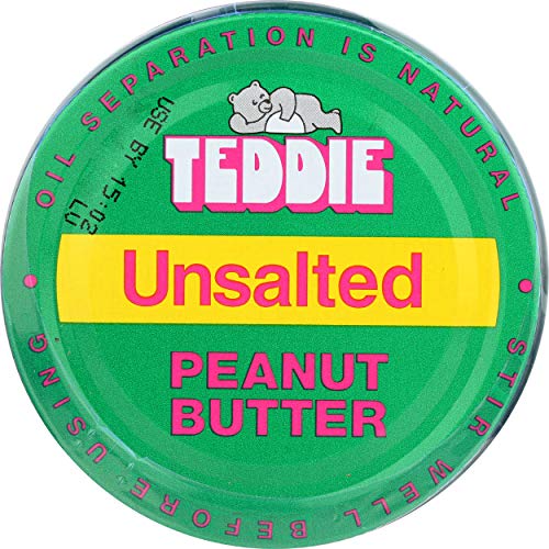 Teddie Peanut Butter Unsalted Peanut Butter, 16 Oz