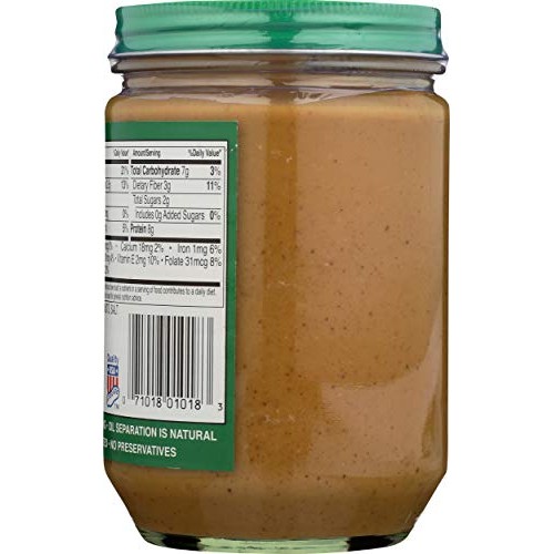 Teddie Smooth Old Fashioned All Natural Peanut Butter-16 Ounce Jar