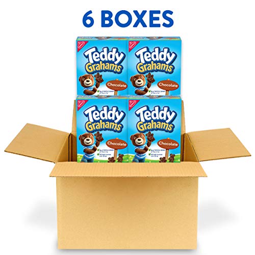 Teddy Grahams Chocolate Graham Snacks, 6 - 10 Oz Boxes