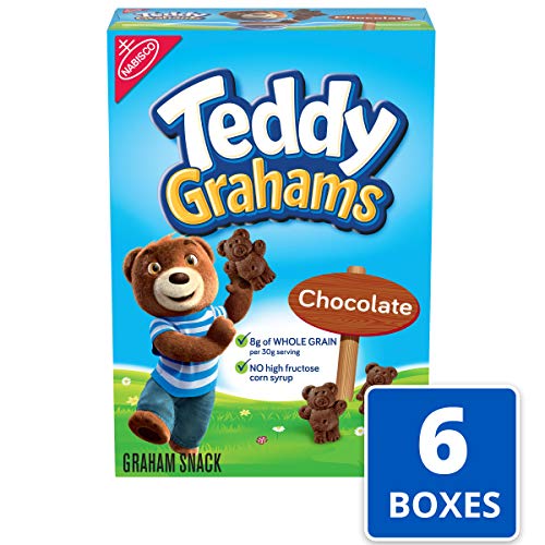 Teddy Grahams Chocolate Graham Snacks, 6 - 10 Oz Boxes