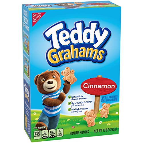 Teddy Grahams Cinnamon Graham Snacks, 10 Ounce Pack Of 6