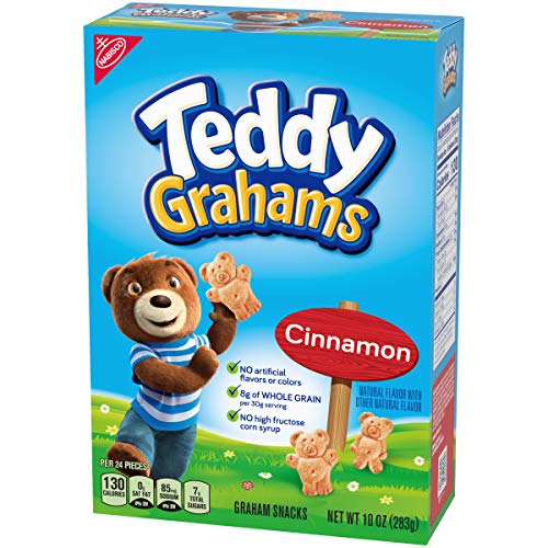Teddy Grahams Cinnamon Graham Snacks, 10 Ounce Pack Of 6