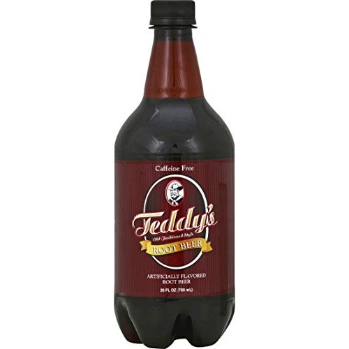 Teddys Soda Hand Crafted Soda, Root Beer, 26 Fluid Ounce Pack