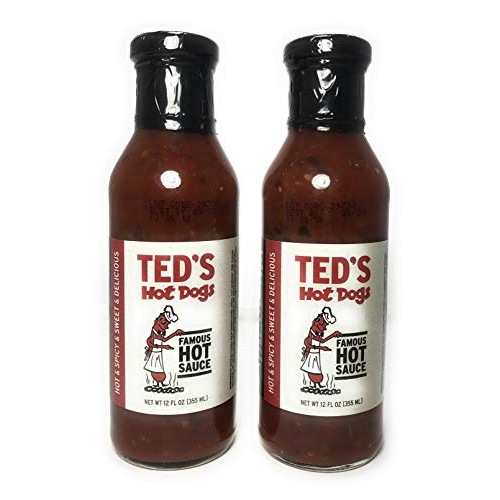 Teds Hot Dogs Hot Sauce 2 pack, 12 oz each
