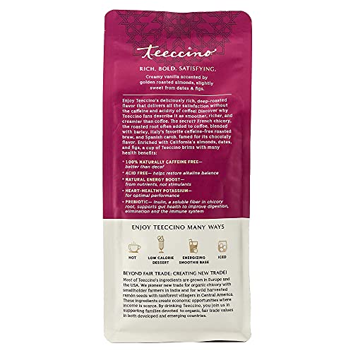 Teeccino Herbal Coffee Variety Pack - Vanilla Nut, French Roast,