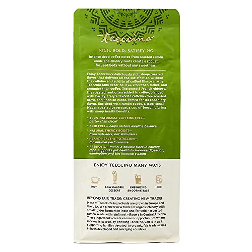 Teeccino Herbal Coffee Variety Pack - Vanilla Nut, French Roast,