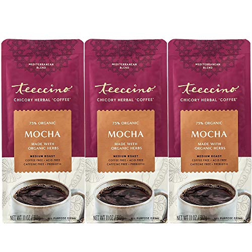 Teeccino Chicory Coffee Alternative - Mocha - Ground Herbal Coff