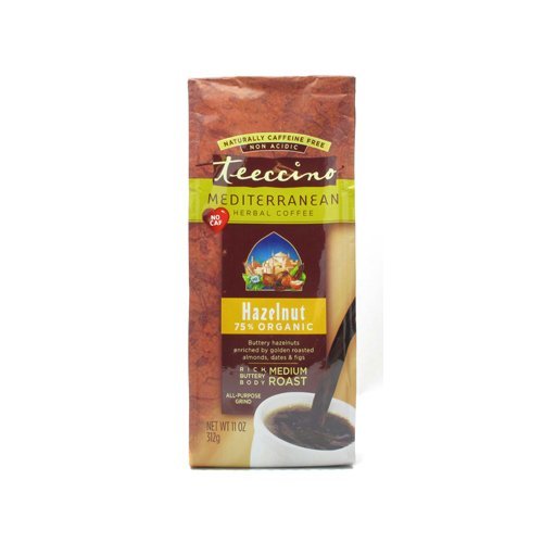 Teeccino Mediterranean Herbal Coffee - Hazelnut - Medium Roast -