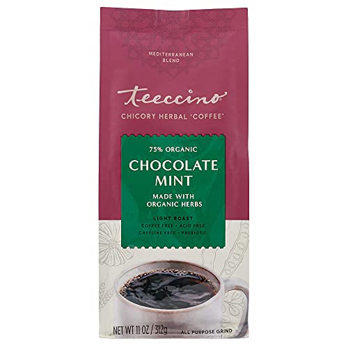 Teeccino Chicory Coffee Alternative – Chocolate Mint – Ground He