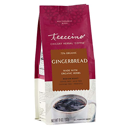 Teeccino Chicory Coffee Alternative – Gingerbread – Holiday Dess