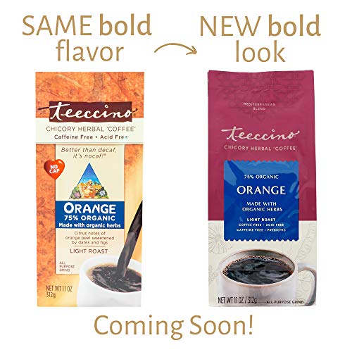 Teeccino Chicory Coffee Alternative - Orange - Ground Herbal Cof