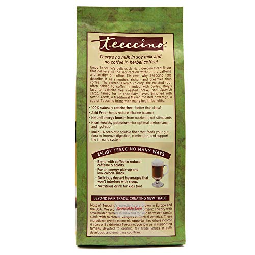 Teeccino Chicory Coffee Alternative – Organic Maya Chai - Herbal