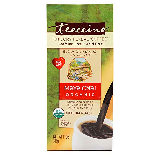 Teeccino Chicory Coffee Alternative – Organic Maya Chai - Herbal