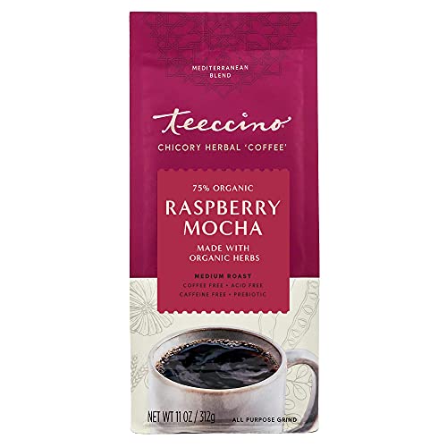 Teeccino Chicory Coffee Alternative – Raspberry Mocha – Ground H