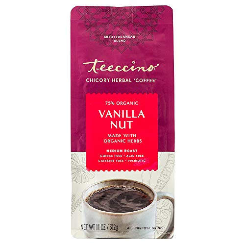 Teeccino Chicory Coffee Alternative - Vanilla Nut - Ground Herba